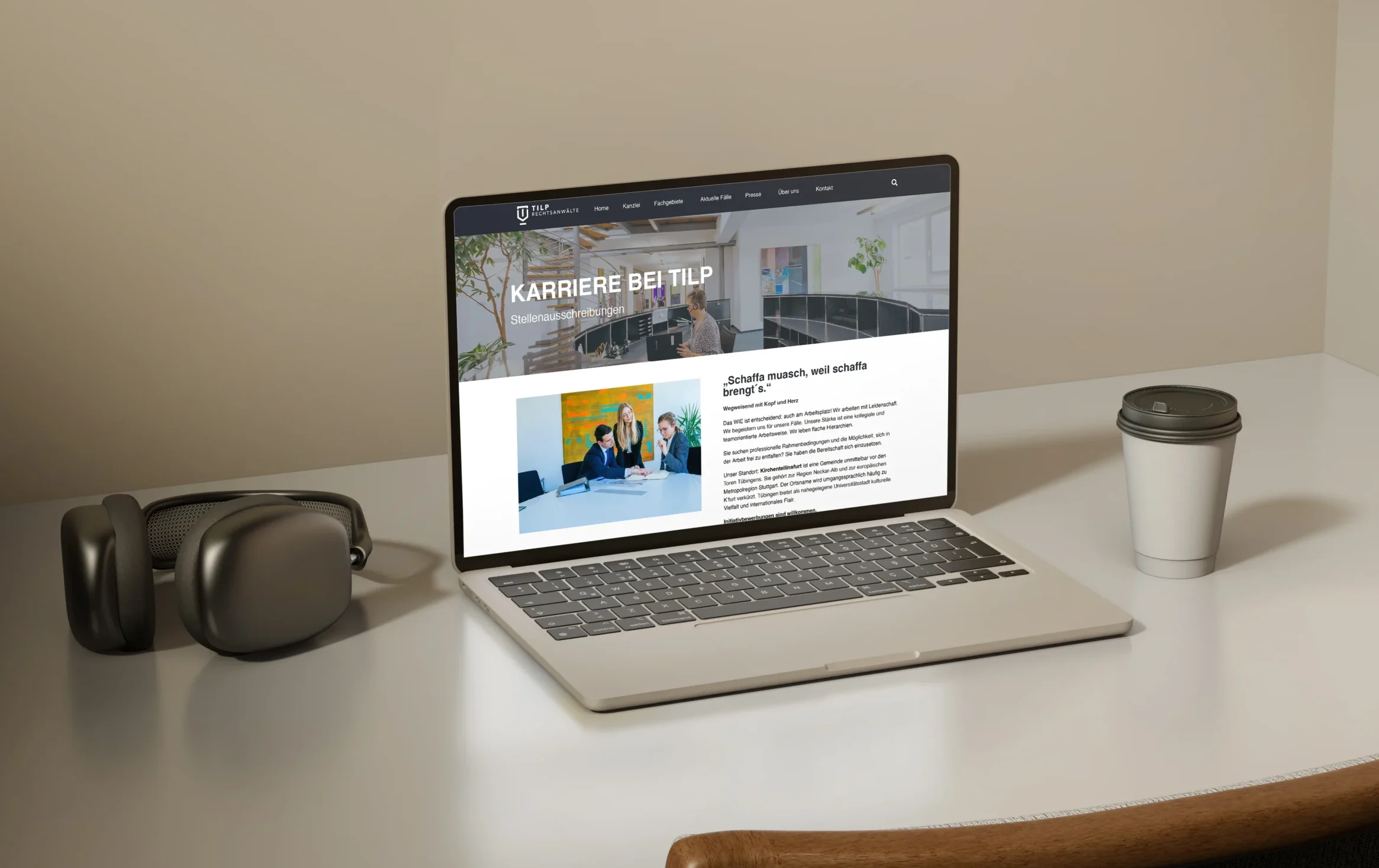 Tilp Rechtsanwälte, Webdesign, Weyou Media, SEO, Conversion-Rate, Responsive design,